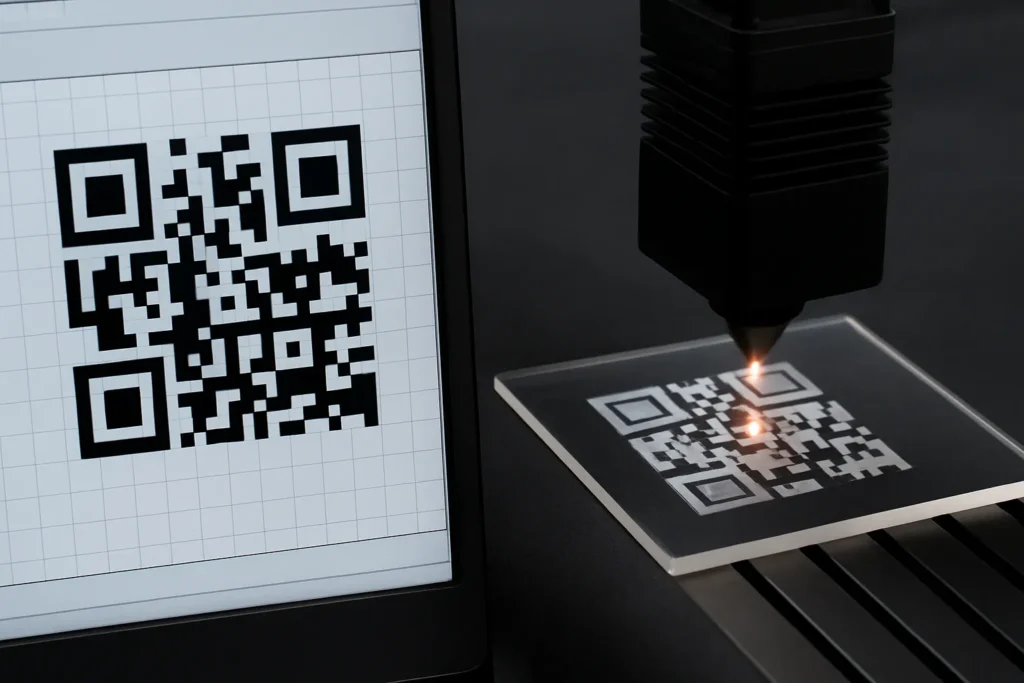 QR Code Laser Engraving